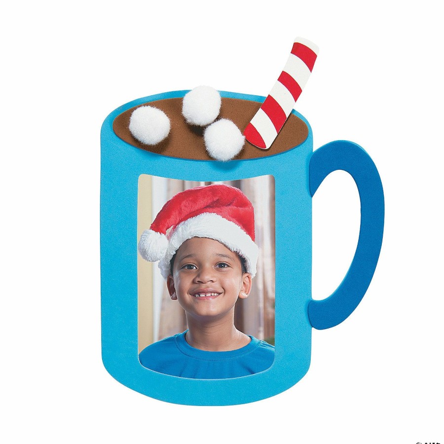 Crafts For Kids * | Cheapest Hot Cocoa Picture Frame Magnet Craft Kit Makes 12