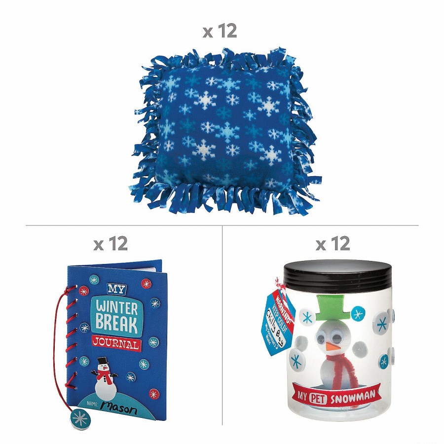 Crafts For Kids * | Outlet Winter Break Craft Kit Assortment 36 Pc.