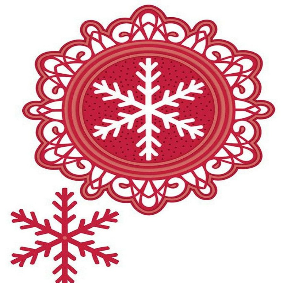 Craft Supplies * | Buy Creative Expressions Festive Collection Bold Snowflake Frame