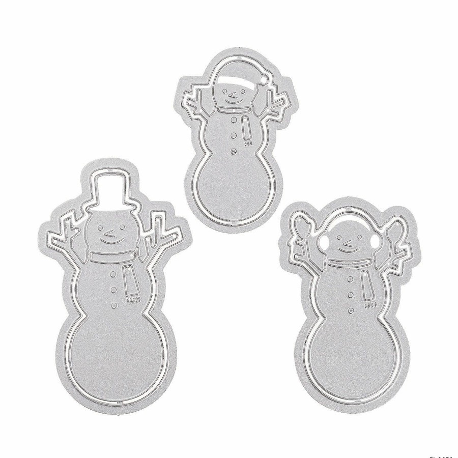 Scrapbooking & Paper Crafts * | New Snowman Cutting Dies 3 Pc.