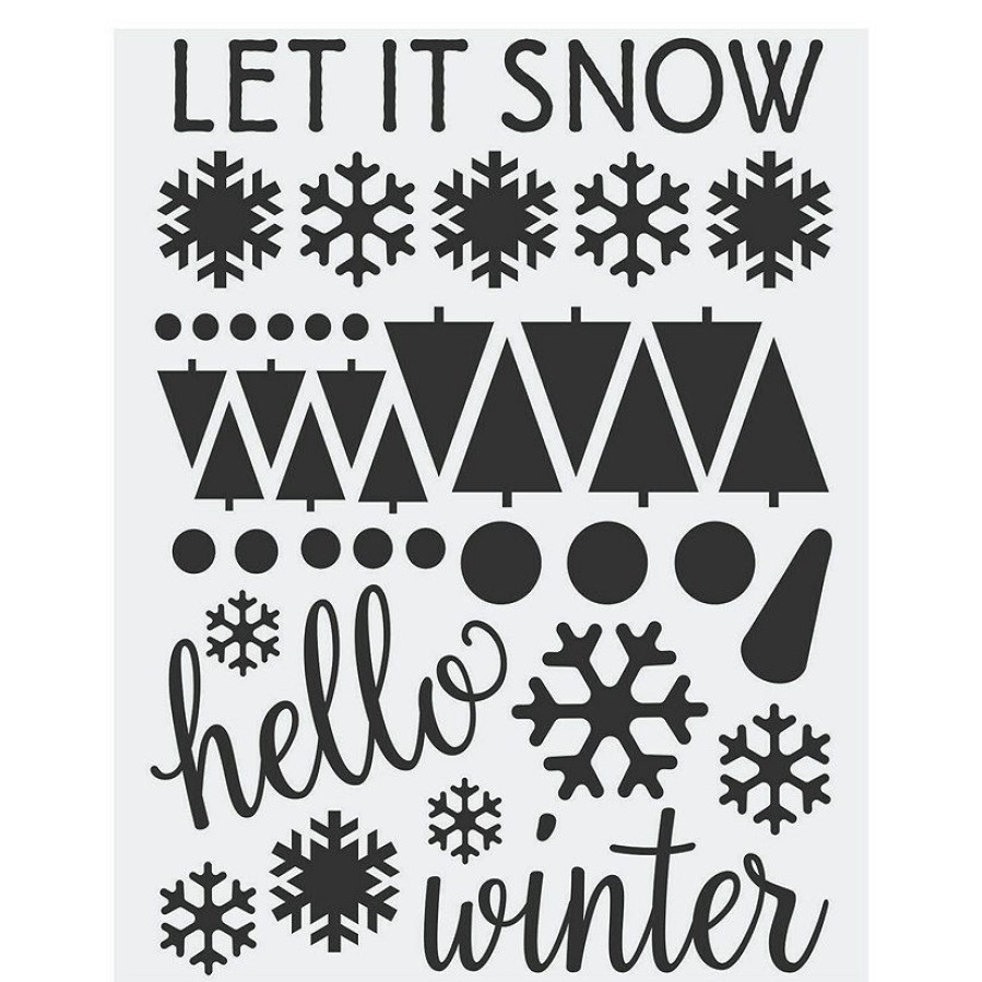 Craft Supplies * | Best Sale Winter Mason Jar Decals 24 Pc.