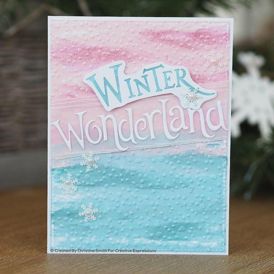 Craft Supplies * | Cheap Creative Expressions Paper Cuts Edger Winter Wonderland Craft Die