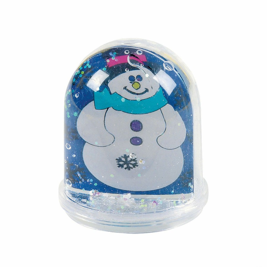 Crafts For Kids * | Best Deal Color Your Own Snowman Snow Globes 6 Pc.