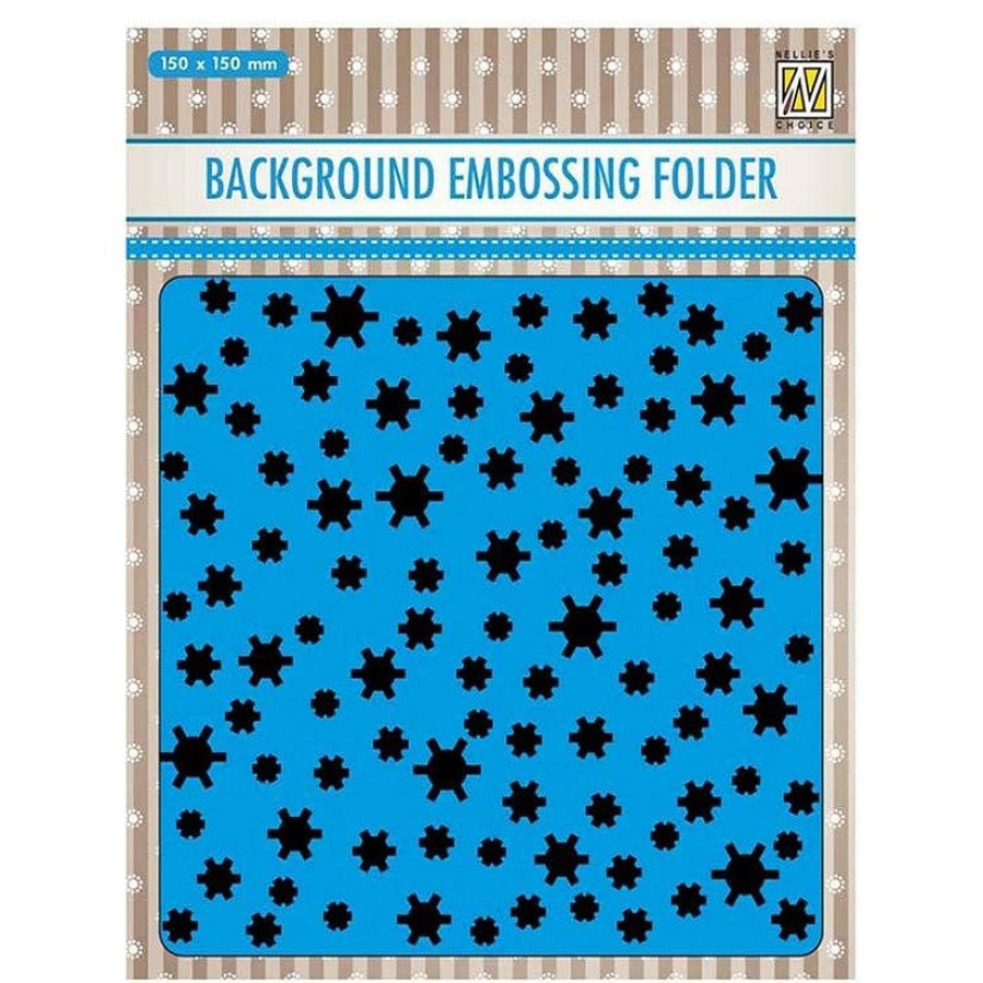 Scrapbooking & Paper Crafts * | Cheap Nellie'S Choice 6 X 6 Embossing Folder Snowflakes