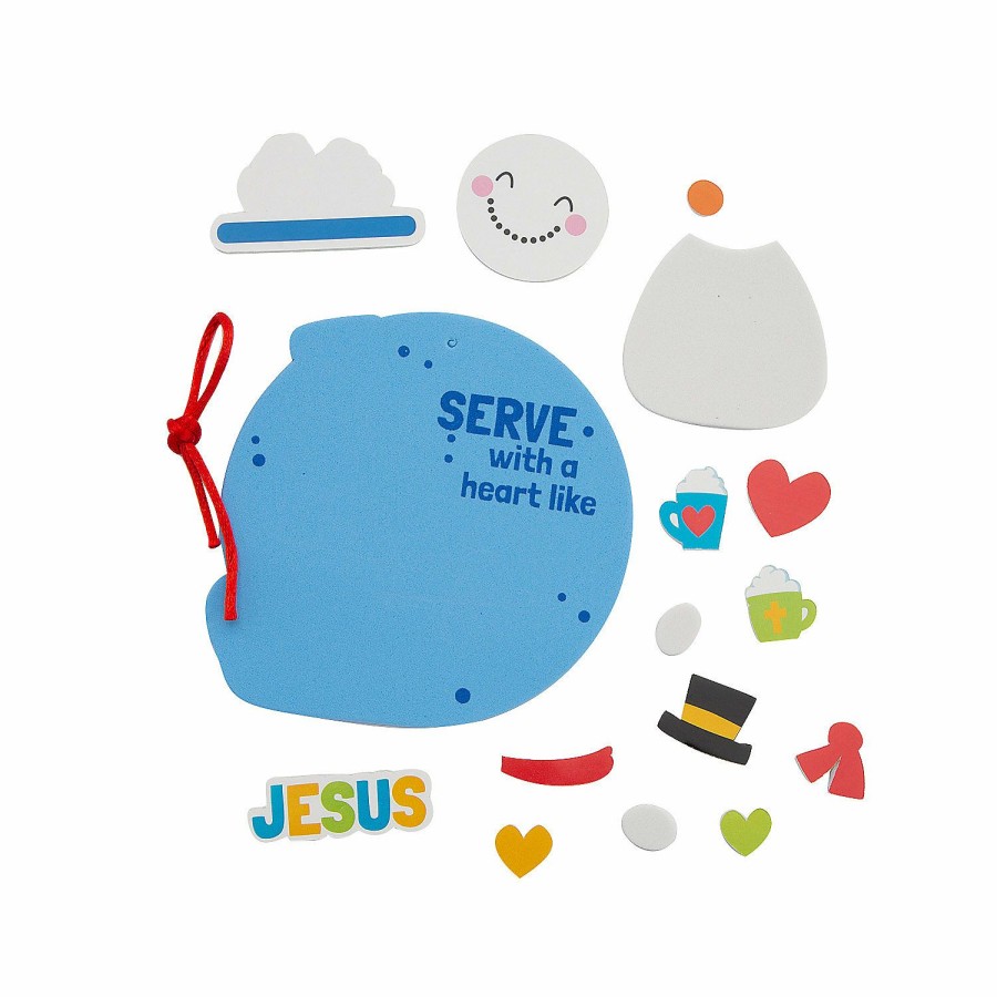 Craft Kits * | Buy Serve Like Jesus Ornament Craft Kit Makes 12