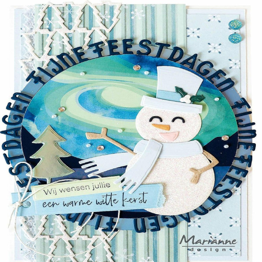 Craft Supplies * | Coupon Marianne Design Craftables Die Snowman By Marleen