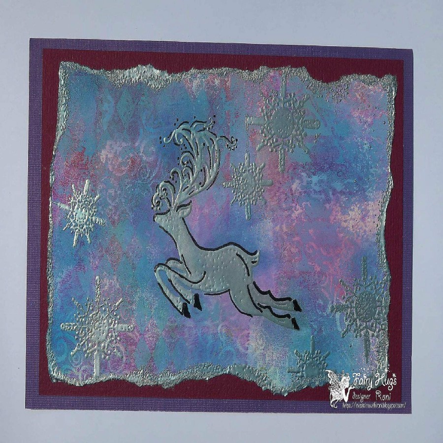 Craft Supplies * | Coupon Fairy Hugs Stamps Hanging Snowflakes