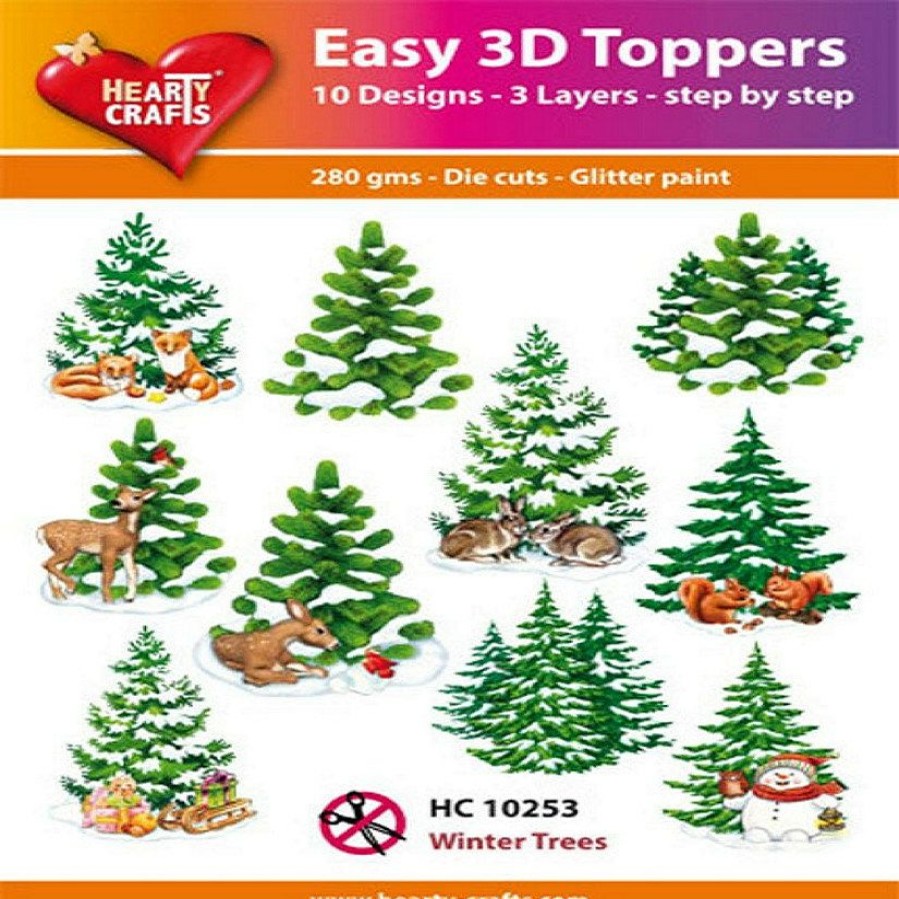 Crafts For Kids * | Brand New Hearty Crafts Easy 3D Winter Trees