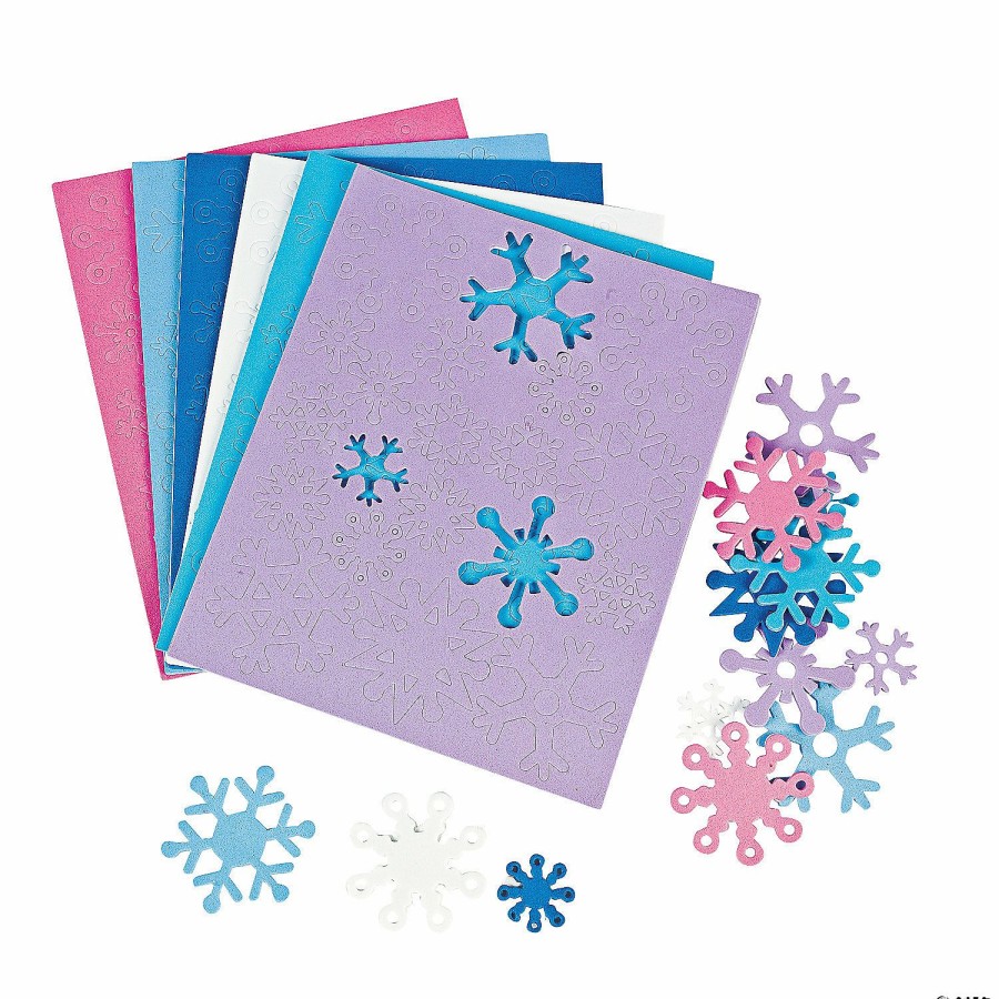 Craft Supplies * | Wholesale Fabulous Foam Self-Adhesive Snowflake Shapes 500 Pc.