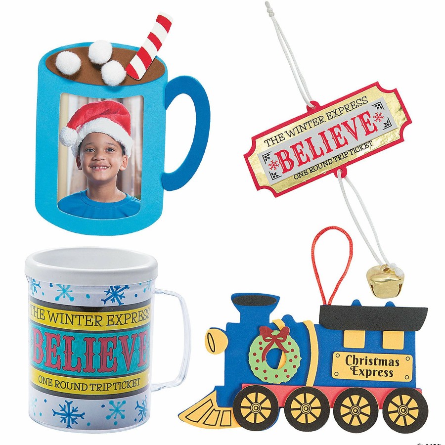 Crafts For Kids * | Best Deal The Winter Express Craft Kit Assortment 48 Pc.