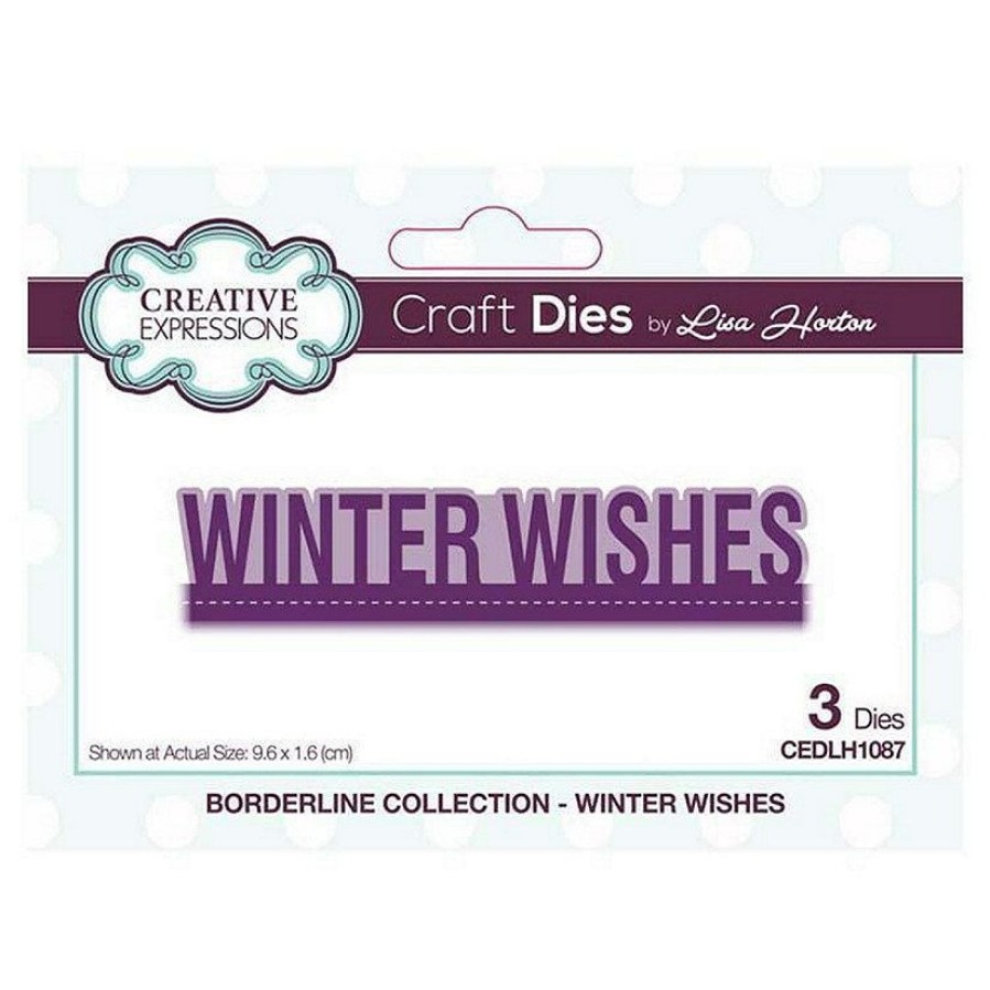 Craft Supplies * | Wholesale Creative Expressions Borderline Winter Wishes Craft Die