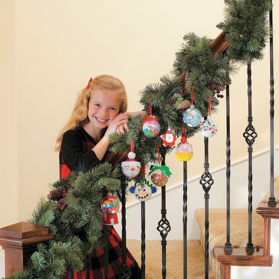 Crafts For Kids * | Top 10 2 1/4 Diy Clear Ornaments 72 Pc.