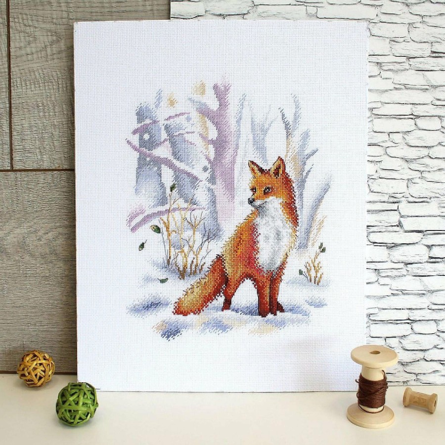 Craft Kits * | Buy Mp Studia Winter Forest Mistress Snv-754 Counted Cross Stitch Kit