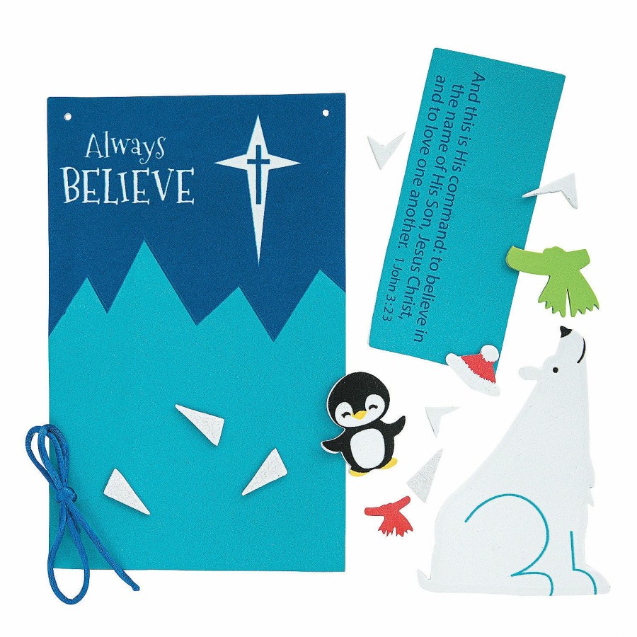 Crafts For Kids * | Best Pirce Always Believe Arctic Sign Craft Kit