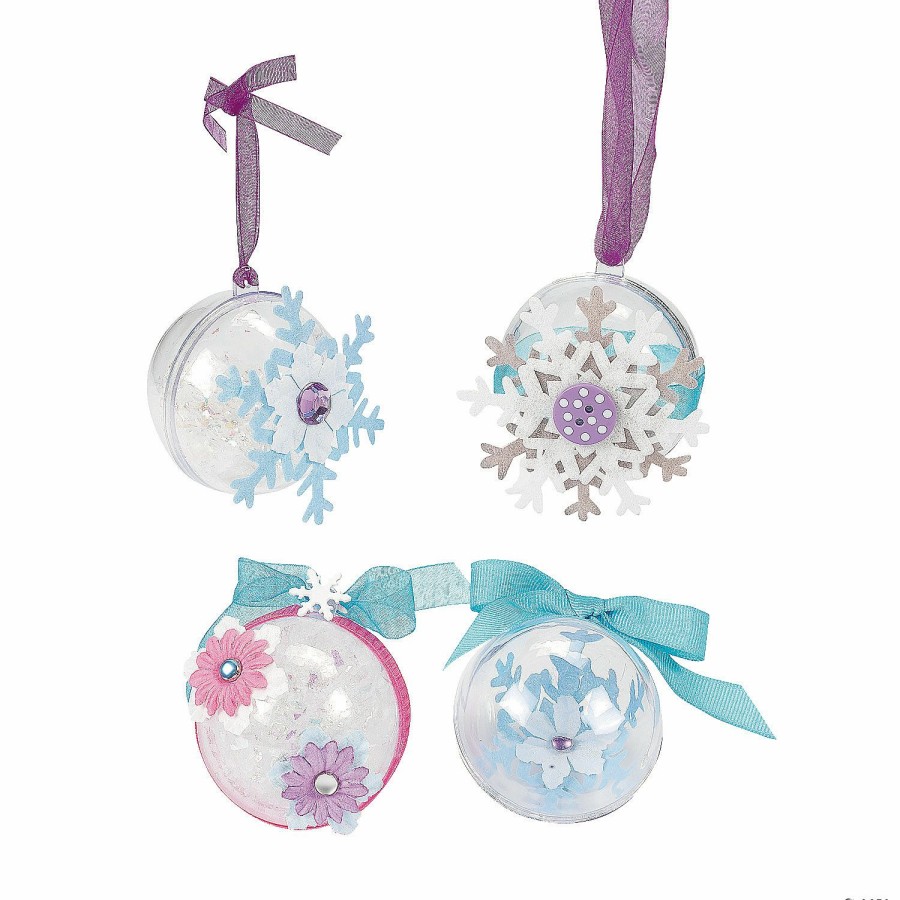 Crafts For Kids * | Outlet 2 1/4 Diy Clear Ornaments 96 Pc.