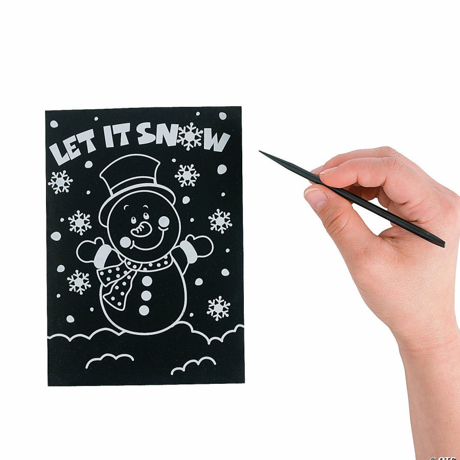 Crafts For Kids * | Best Reviews Of Magic Color Scratch Winter Fun Activities 24 Pc.