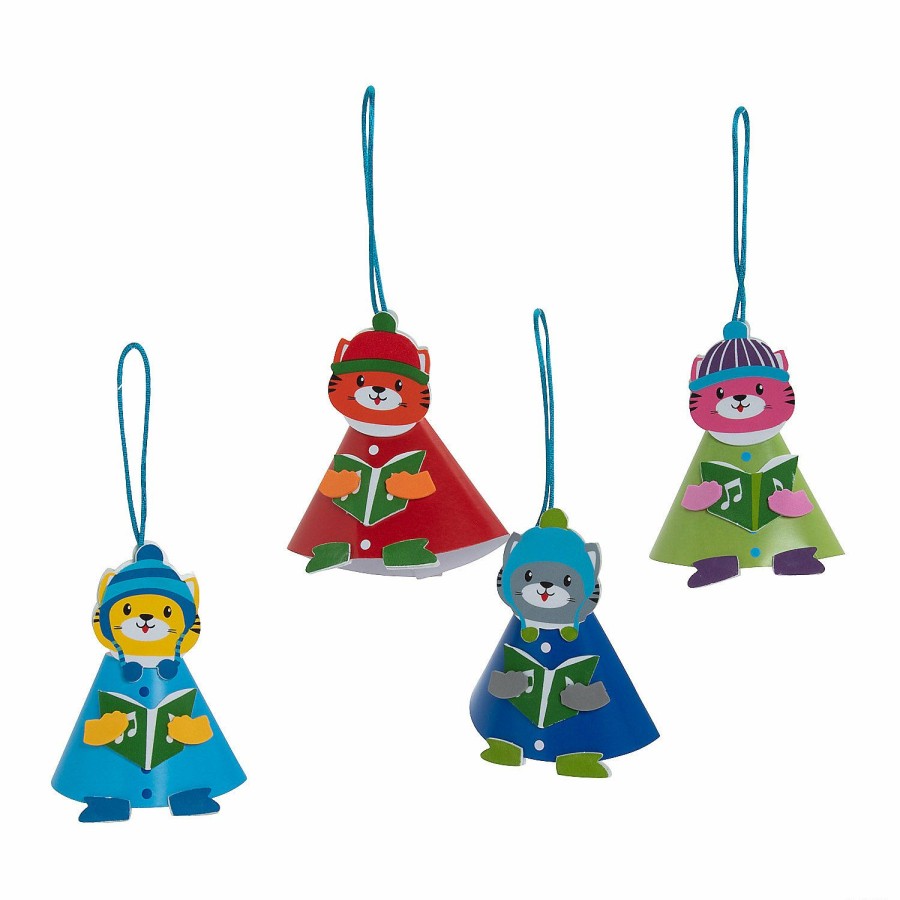 Crafts For Kids * | Promo Christmas Caroler Ornament Craft Kit Makes 12