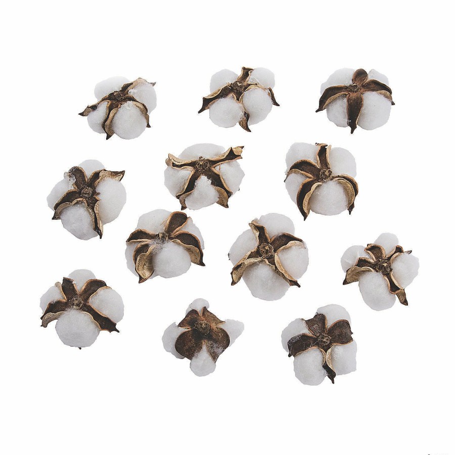 Adult Crafts * | Outlet Cotton Stem Embellishments 12 Pc.