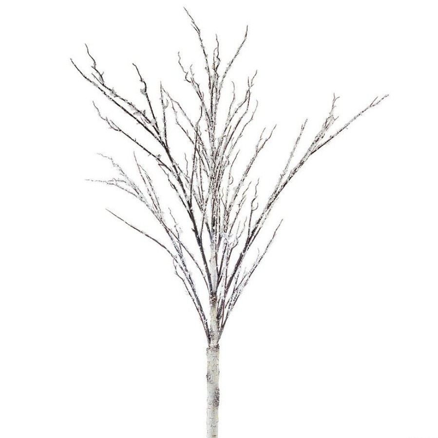 Craft Supplies * | Buy Melrose International Icy Birch Branch, 4 Feet (Set Of 4)