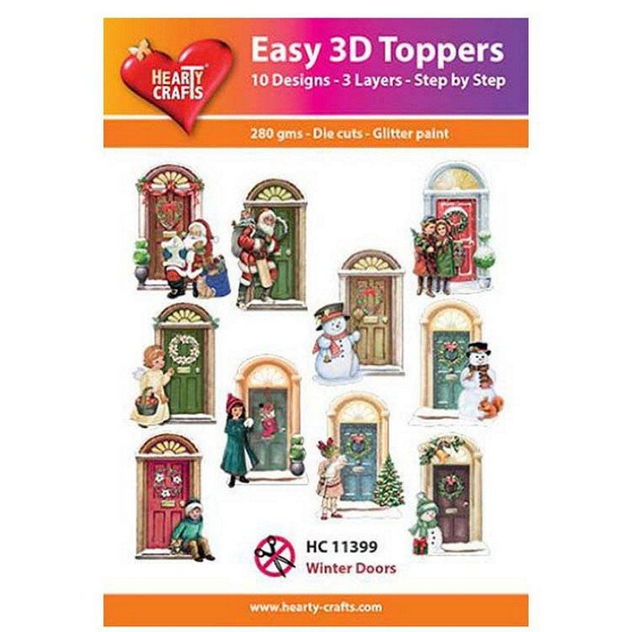 Crafts For Kids * | Hot Sale Hearty Crafts Easy 3D Toppers Winter Doors