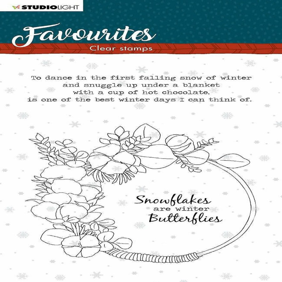 Craft Supplies * | Promo Studio Light Clear Stamp Winter'S Favourites 105X148Mm Nr506