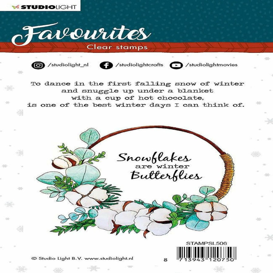 Craft Supplies * | Promo Studio Light Clear Stamp Winter'S Favourites 105X148Mm Nr506