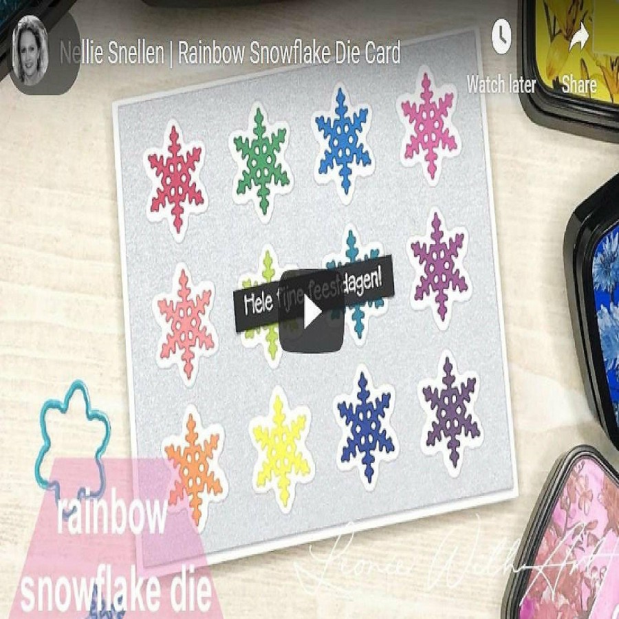 Craft Supplies * | Best Deal Nellie'S Choice Layered Combi Dies Snowflakes 01