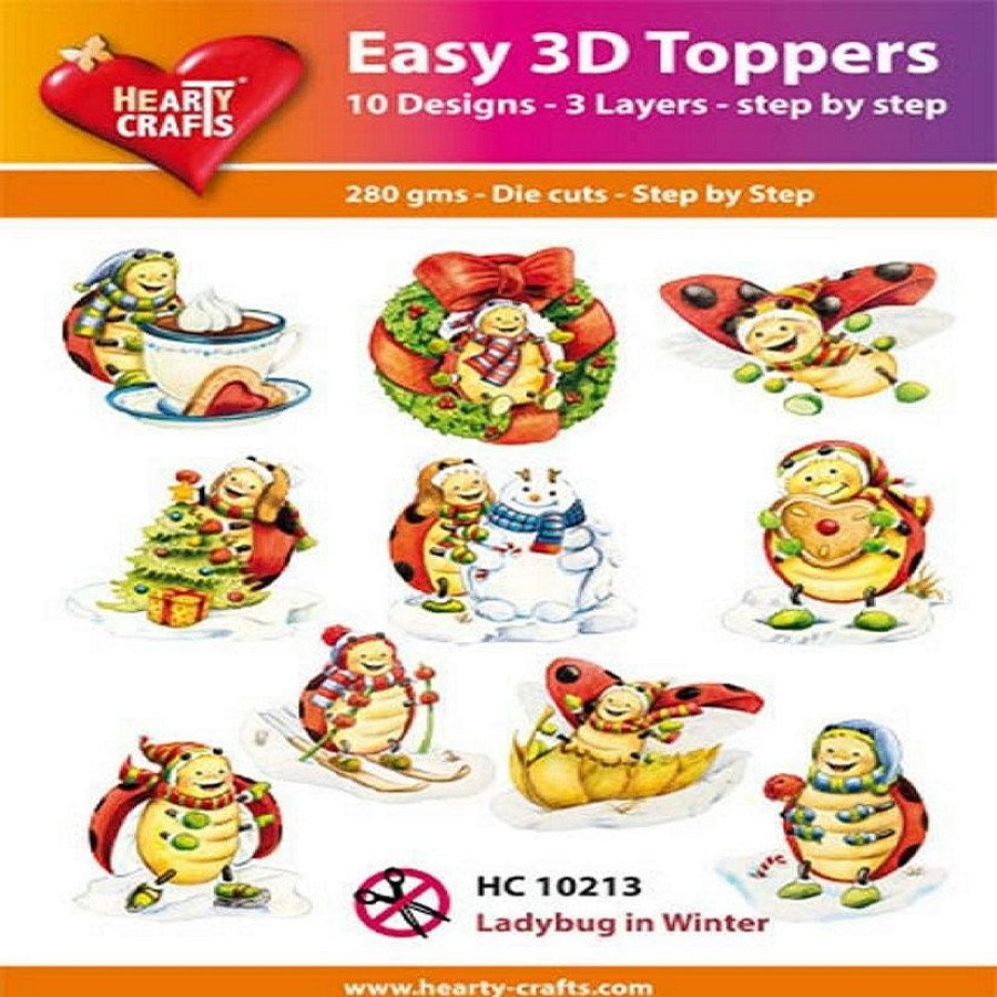 Crafts For Kids * | Flash Sale Hearty Crafts Easy 3D Toppers Ladybug In Winter