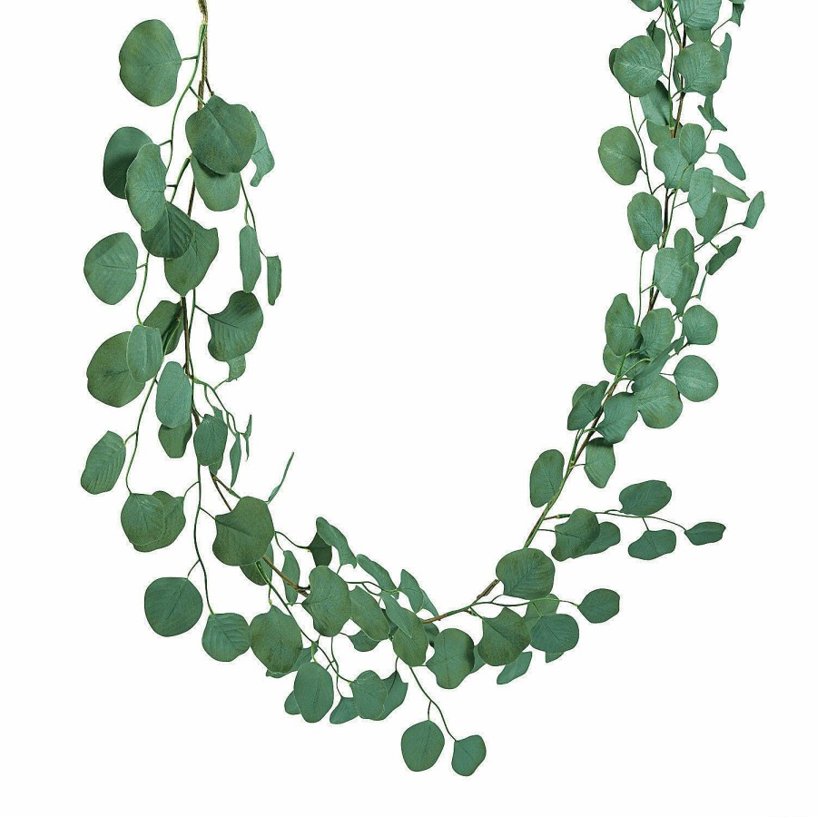 Craft Supplies * | Cheapest Silver Dollar Eucalyptus Garland