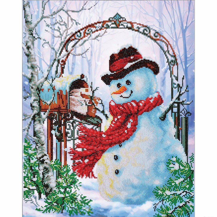 Craft Supplies * | Best Reviews Of Diamond Dotz Diamond Embroidery Facet Art Kit 22.8 X27.6 -Father Snow