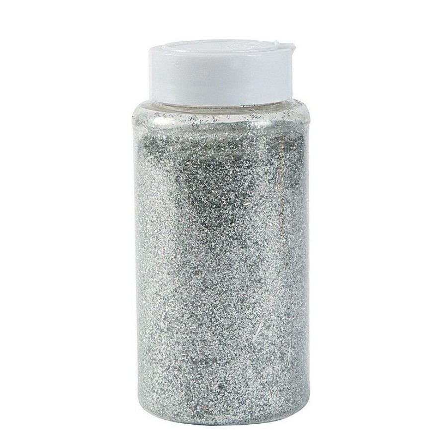 Craft Supplies * | Cheapest Silver Glitter Jar