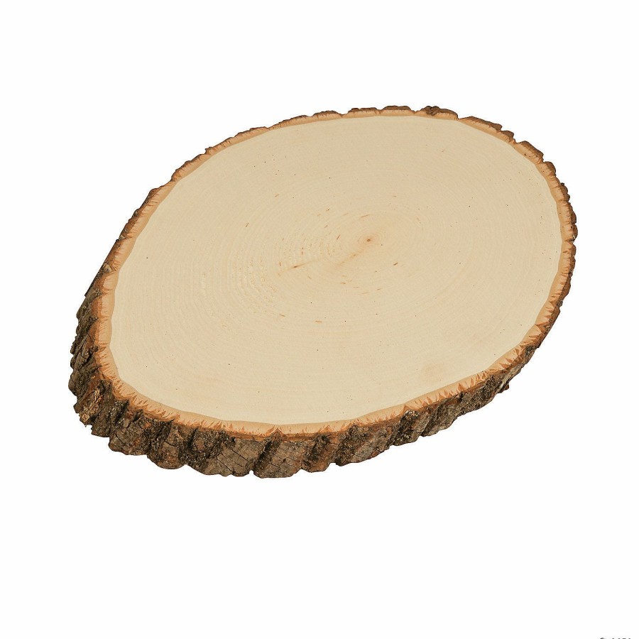 Craft Supplies * | Promo Wood Medium Oval Centerpiece