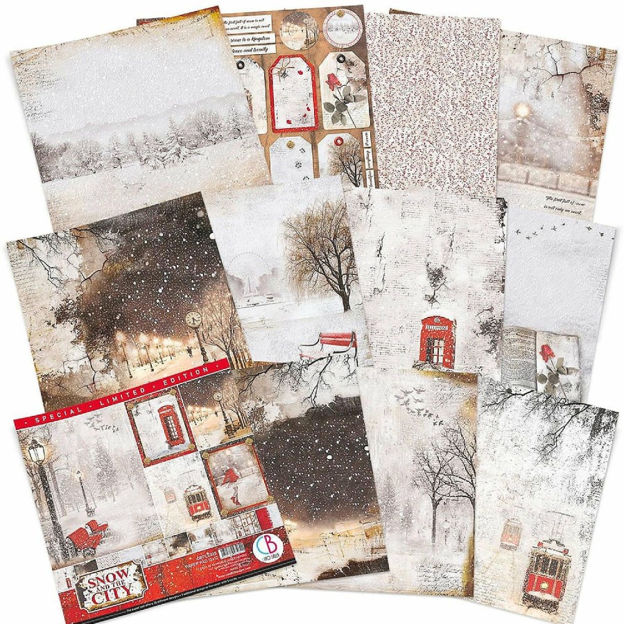 Craft Supplies * | Deals Ciao Bella Snow And The City Limited Edition Paper Pad 12 12 12Pkg