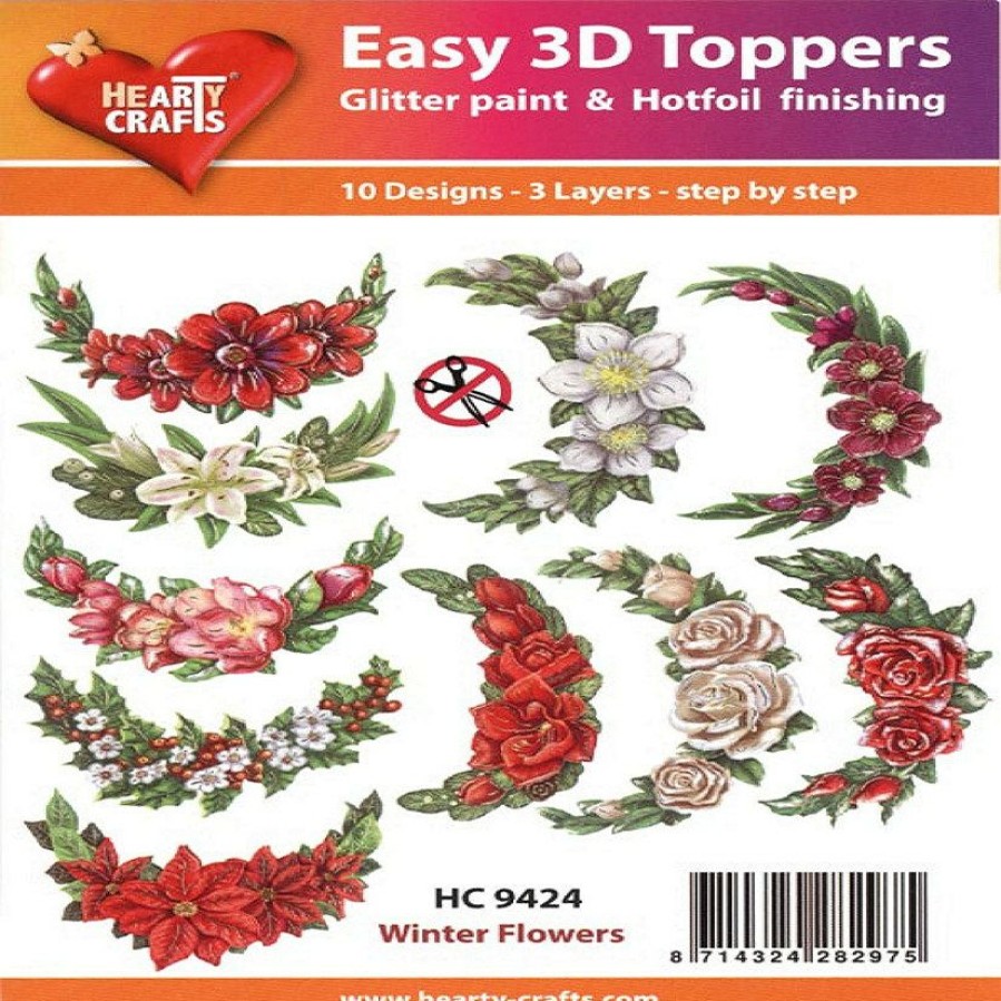 Crafts For Kids * | Best Pirce Hearty Crafts Easy 3D Toppers Winter Flowers