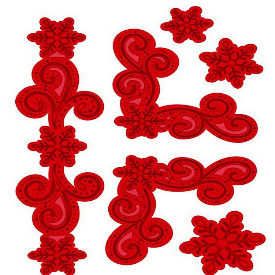 Craft Supplies * | Buy Creative Expressions Festive Collection Snowflake Flourish Corner