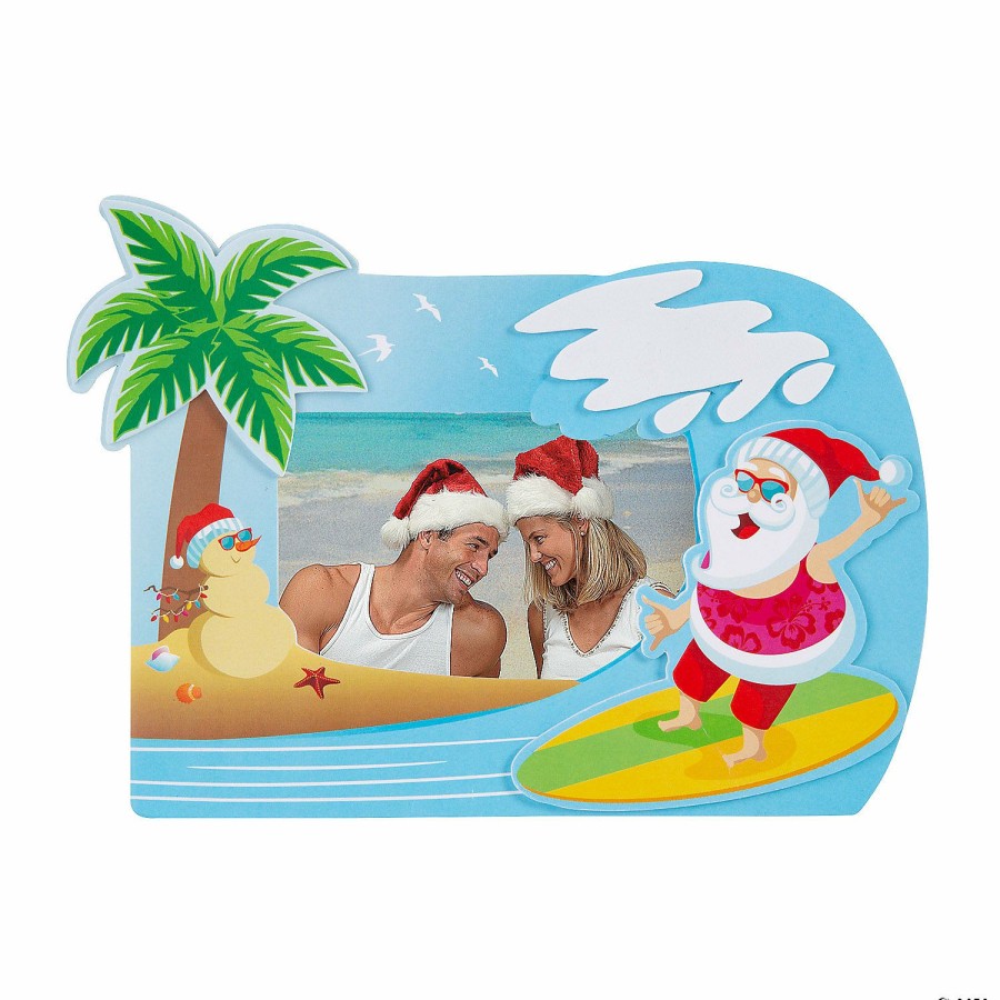 Crafts For Kids * | Flash Sale Beach Christmas Picture Frame Magnet Craft Kit Makes 12