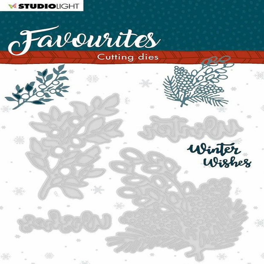 Craft Supplies * | Cheapest Studio Light Cutting Die Winter'S Favourites 105X155Mm Nr336