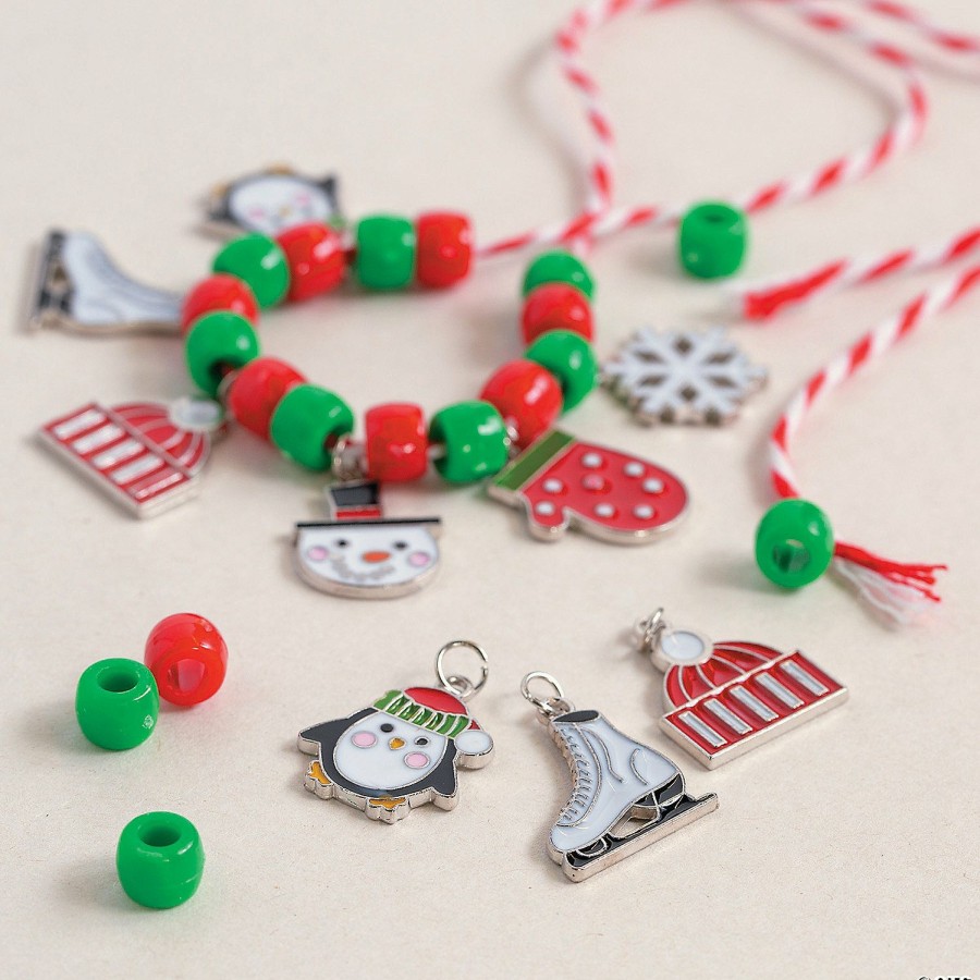 Crafts For Kids * | Promo Wonderful Winter Enamel Charms 36 Pc.