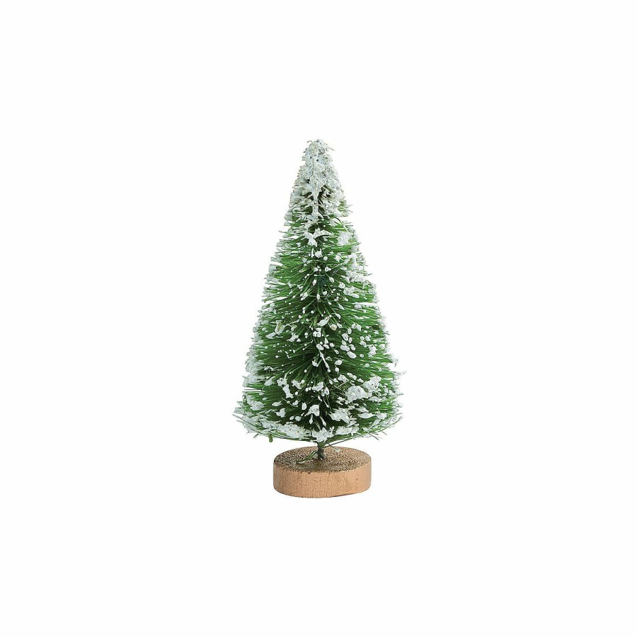 Craft Supplies * | Wholesale Medium Green Frosted Sisal Trees 6 Pc.