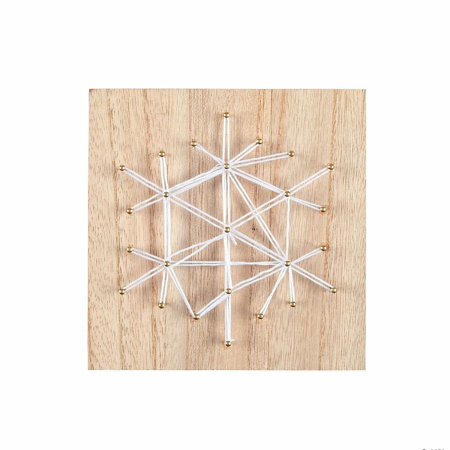 Craft Supplies * | Budget Snowflake String Art Craft