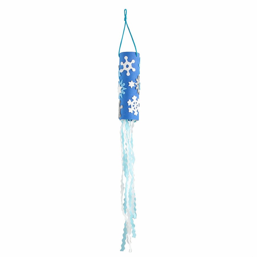 Crafts For Kids * | Best Deal Winter Hanging Windsock Craft Kit Makes 12