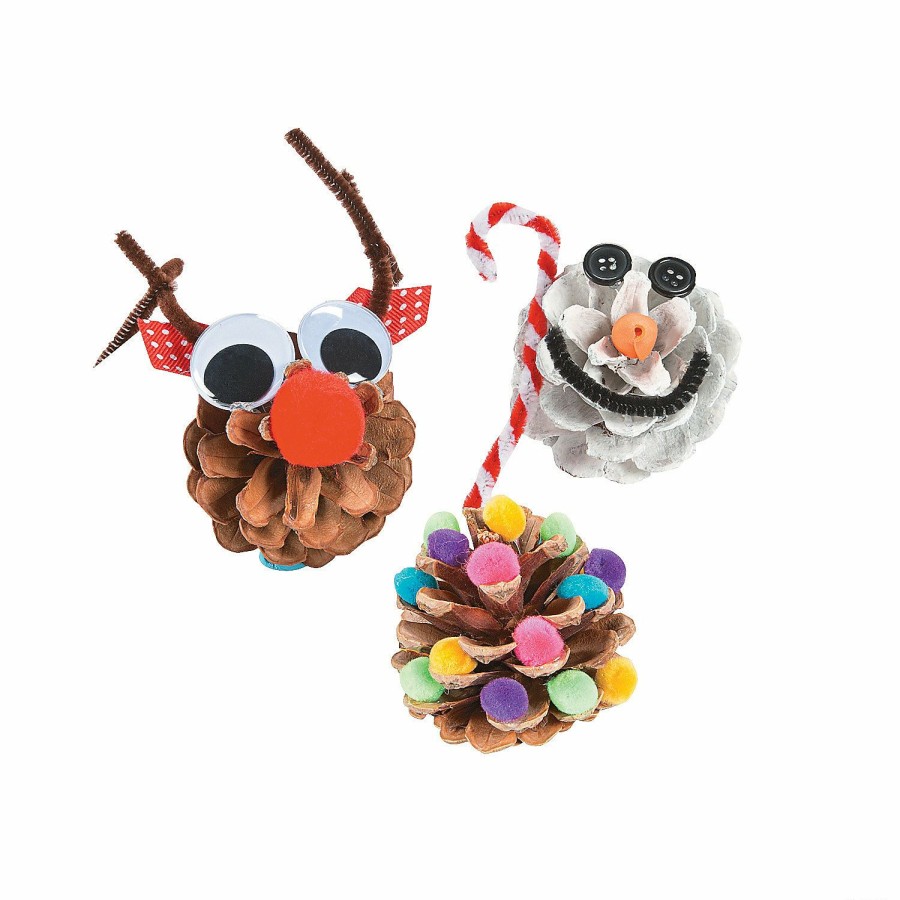 Craft Supplies * | Discount Natural Pinecones 12 Pc.